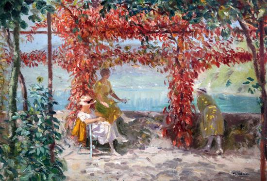 Charles Vasnier (1873-1961) A Fine Morning in Provence, 12 x 16in.